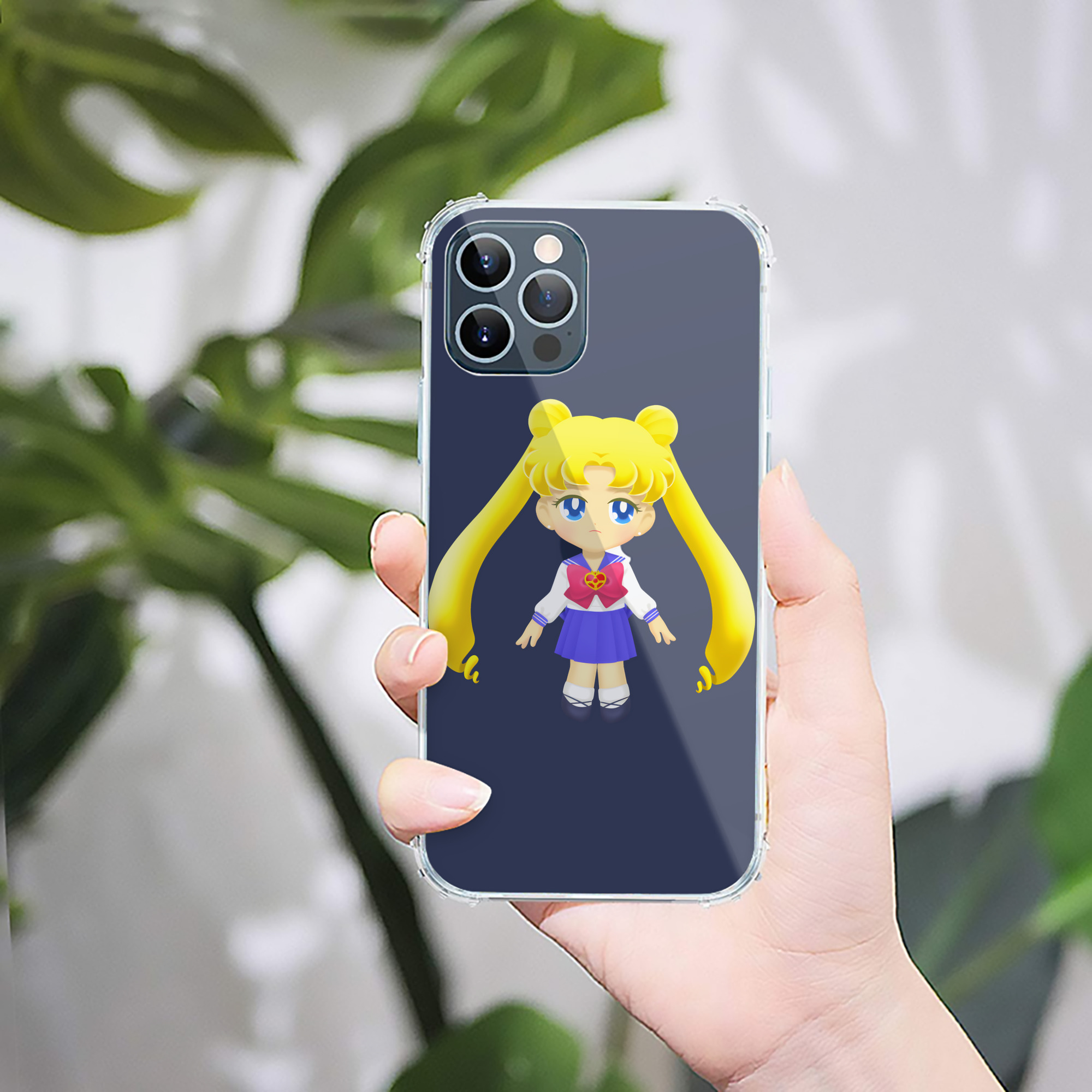 （画像用） 美少女戦士セーラームーン 愛野 美奈子 あいの みなこ Sailor Moon Aino Minako 【iPhone 12シリーズ対応】透明スマホケース（クリアソフトケース）